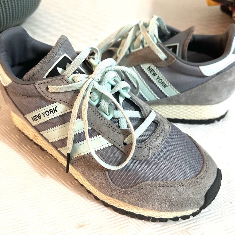 Adidas Gray and White Sneakers size 4.5